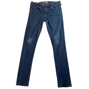 Banana Republic Womens Jeans Skinny Leg Premium Denim Low Rise Blue Size 28P